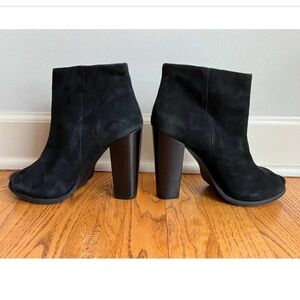 BCBG Black Suede Heeled Boots